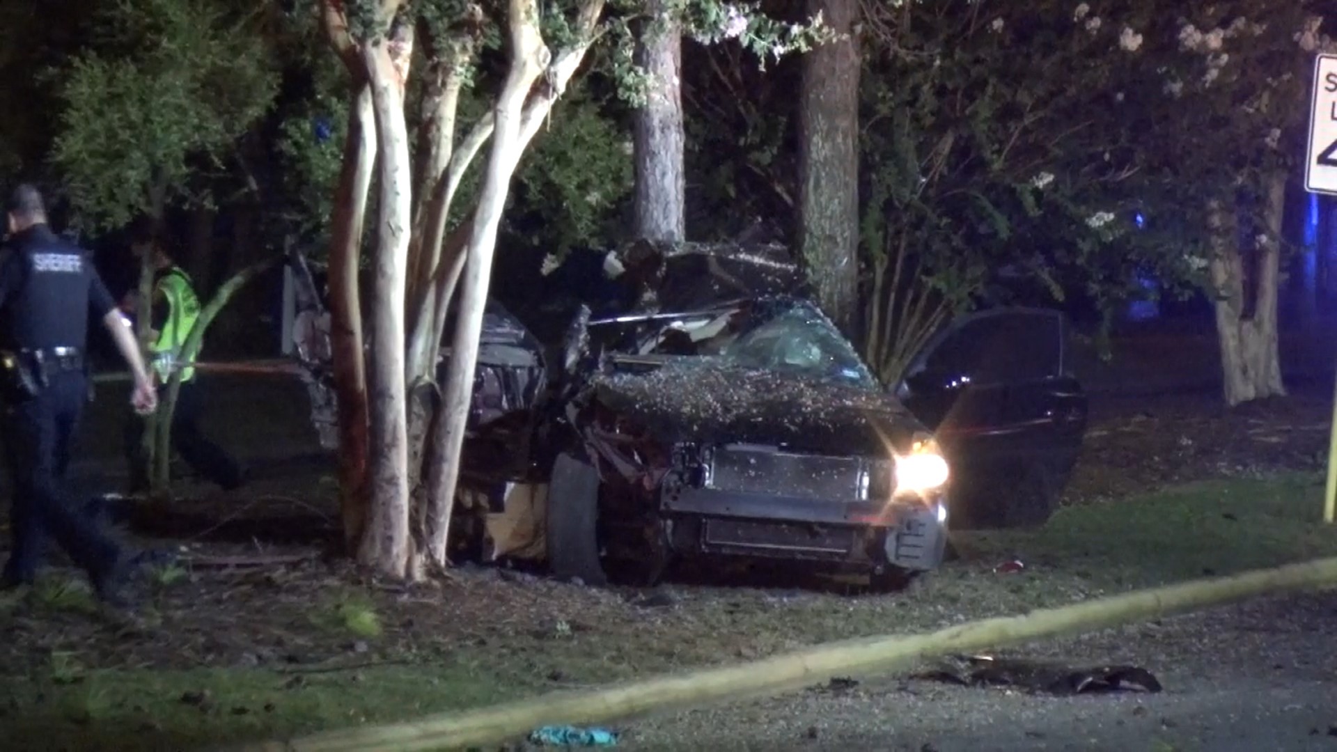 Photos: Crash splits car in half killing two Atascocita High School ...