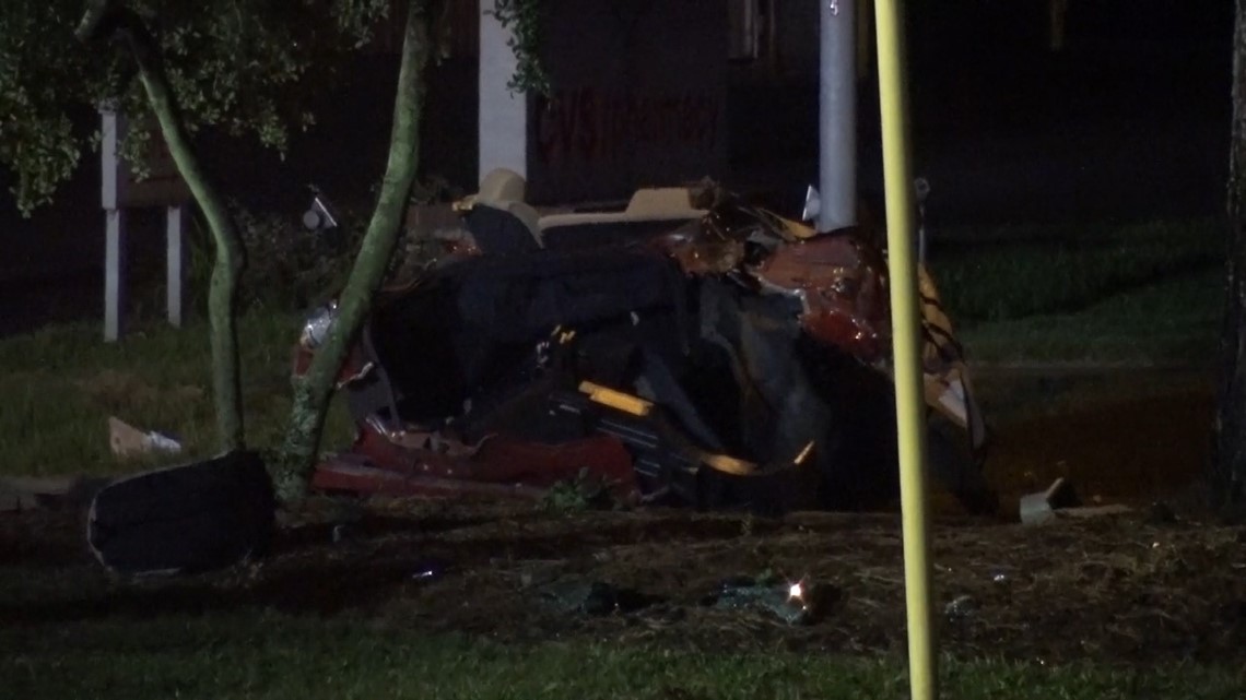 Photos: Crash splits car in half killing two Atascocita High School ...