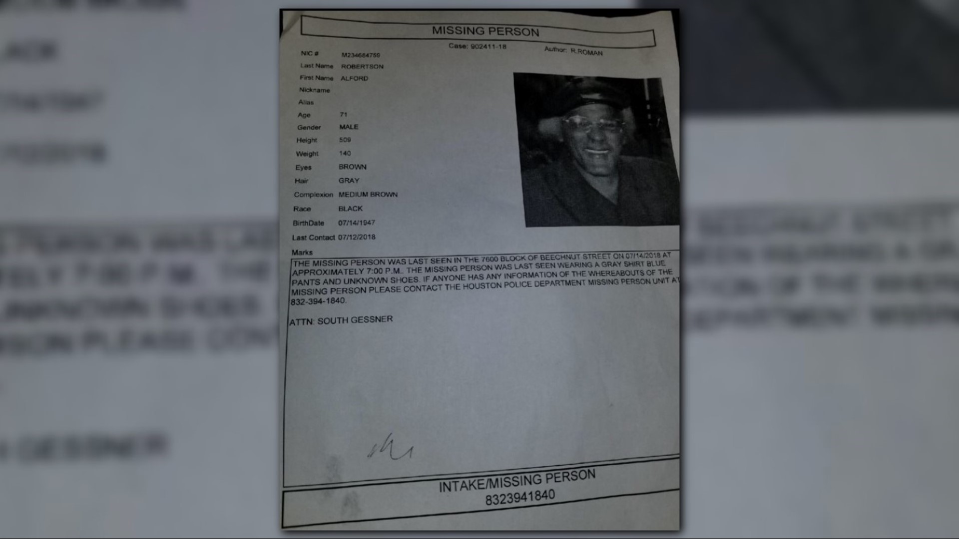 Family asking for public's help in finding missing 71-year-old man ...