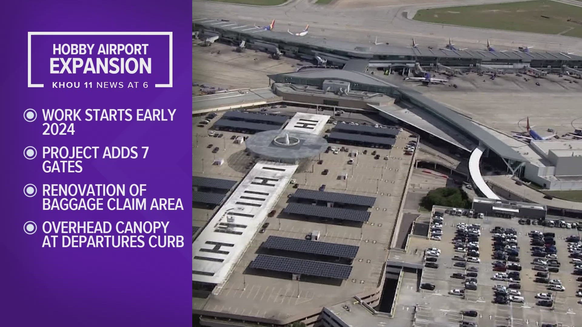 Some new changes are coming to Hobby Airport's West Concourse after Houston City Council unanimously approved the first installment of the airport's expansion plans.