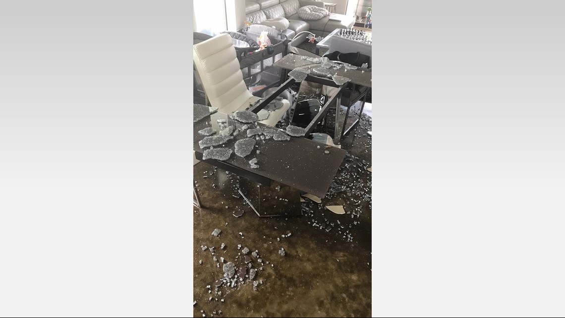 PHOTOS Houston family's glass table shatters without warning