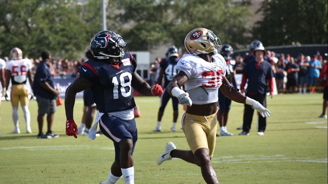 Fight at Houston Texans camp after tempers flare between DeAndre Hopkins  and 49ers' Jimmie Ward