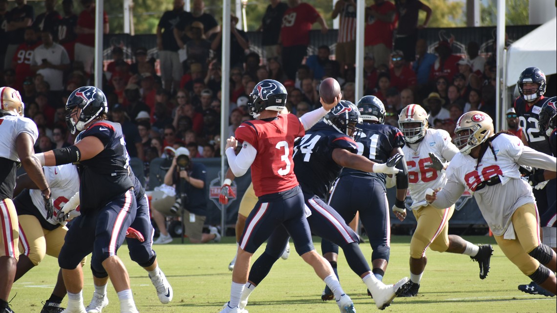 Fight at Houston Texans camp after tempers flare between DeAndre Hopkins  and 49ers' Jimmie Ward