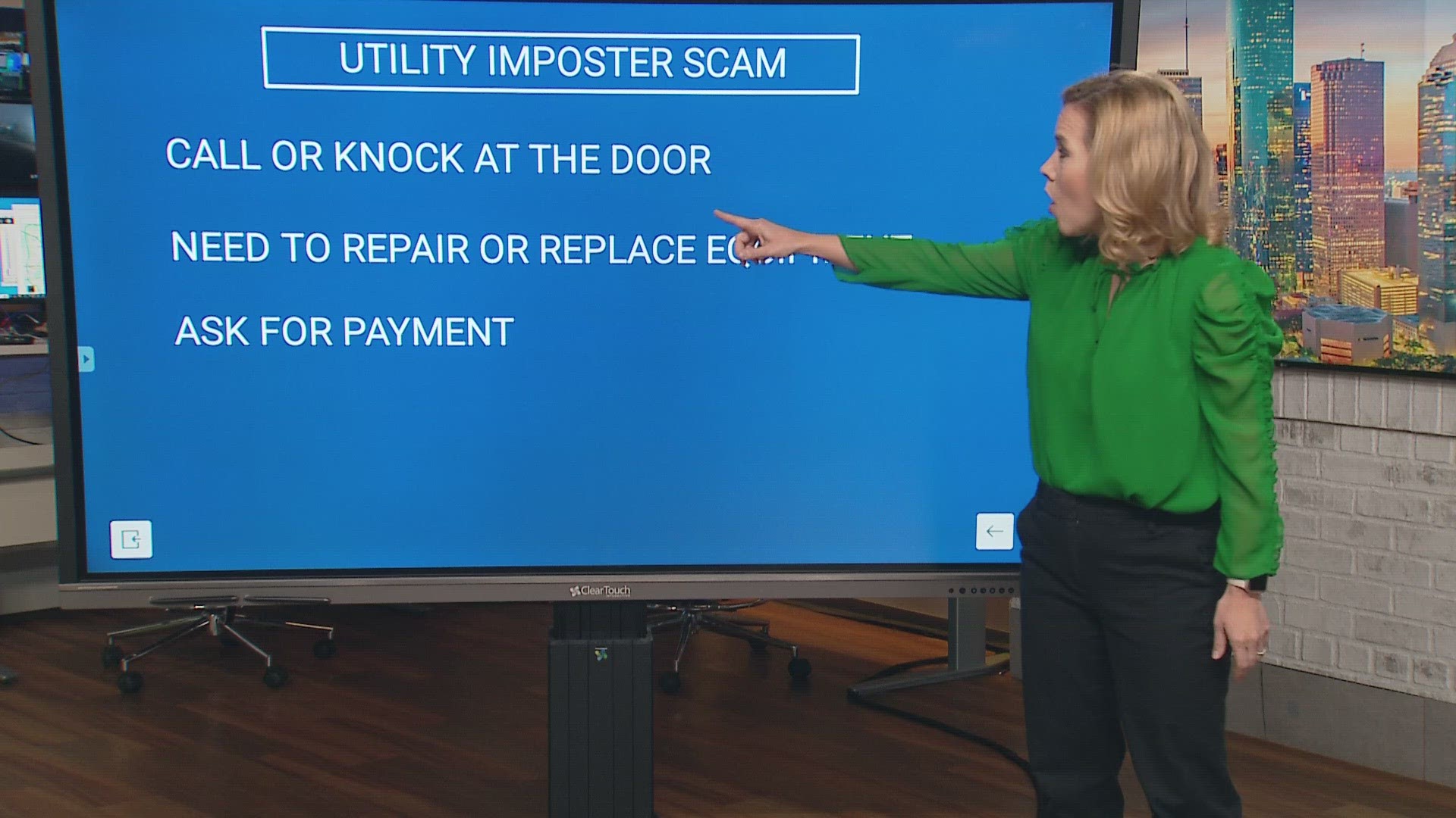 It's called the "Utility Imposter Scam." After a weather event, someone calls or knocks on your door saying they need to repair or replace equipment. They then ask f