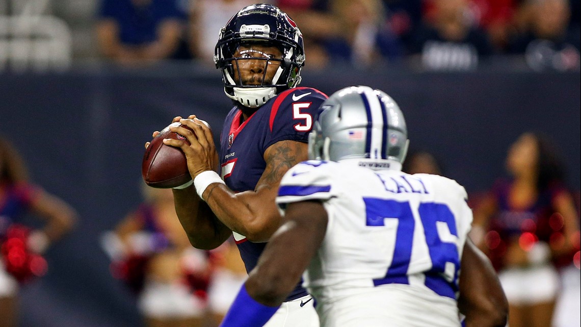 Backup quarterbacks sloppy as Texans beat Cowboys 14-6