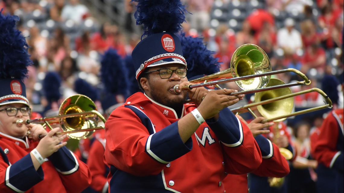 Photos: Ole Miss Rebelettes, Marching Band perform at 2018 Advocare ...