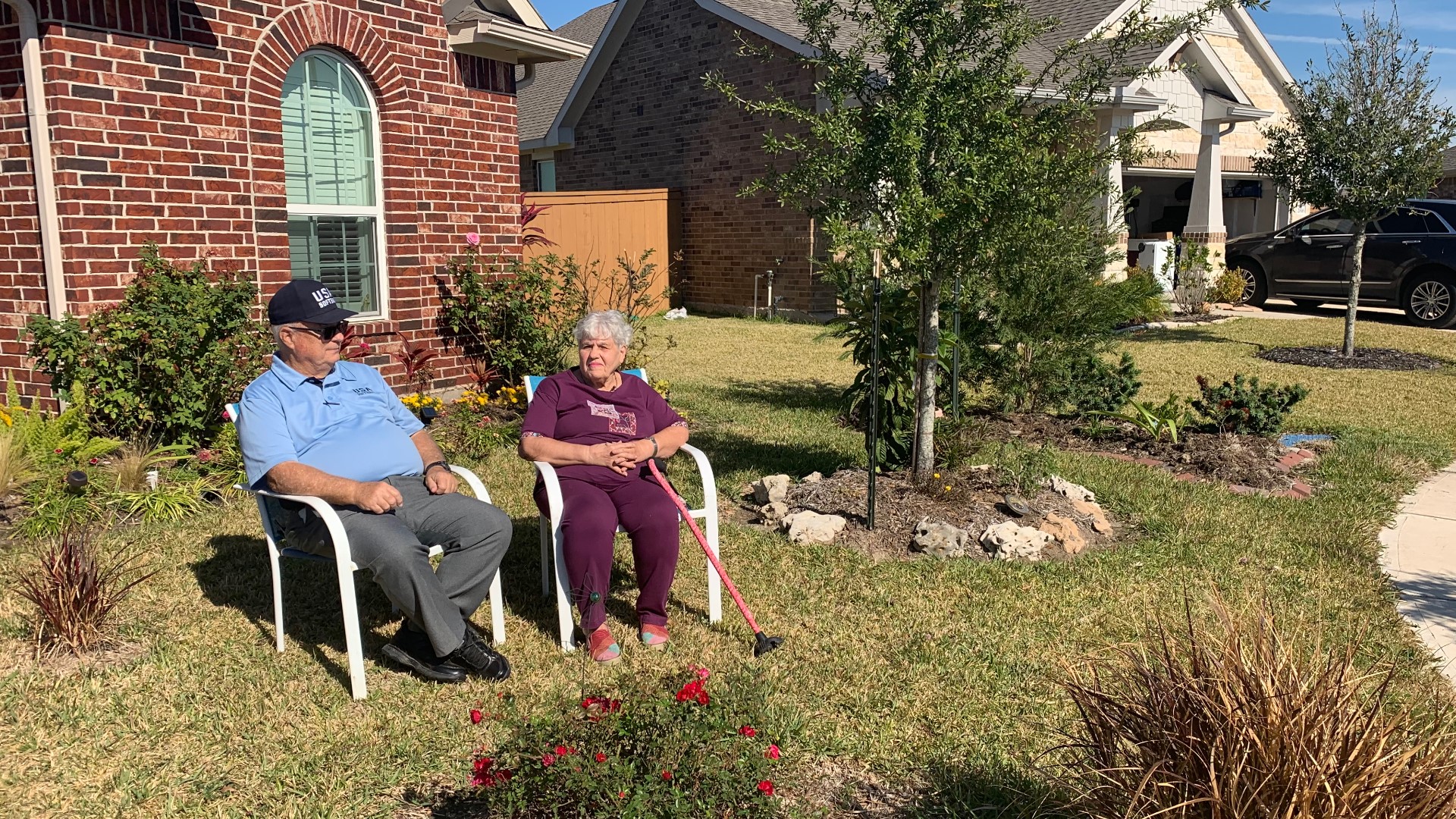 Klaas and Dorothy Tadema moved into their home in Texas City after their home in Dickinson flooded during Harvey.