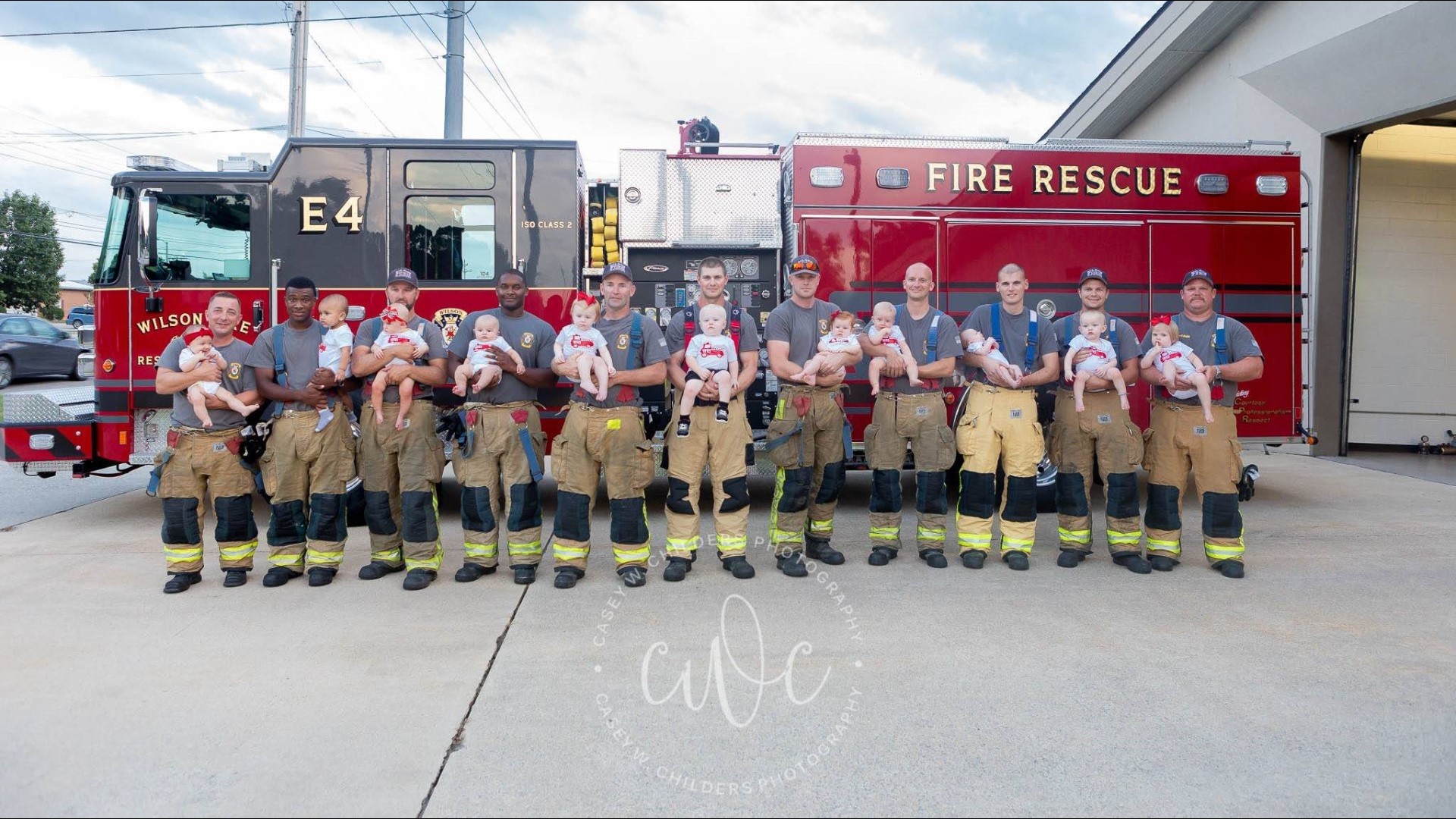 NC fire department celebrates 11 babies born to firefighters in less than 2 years