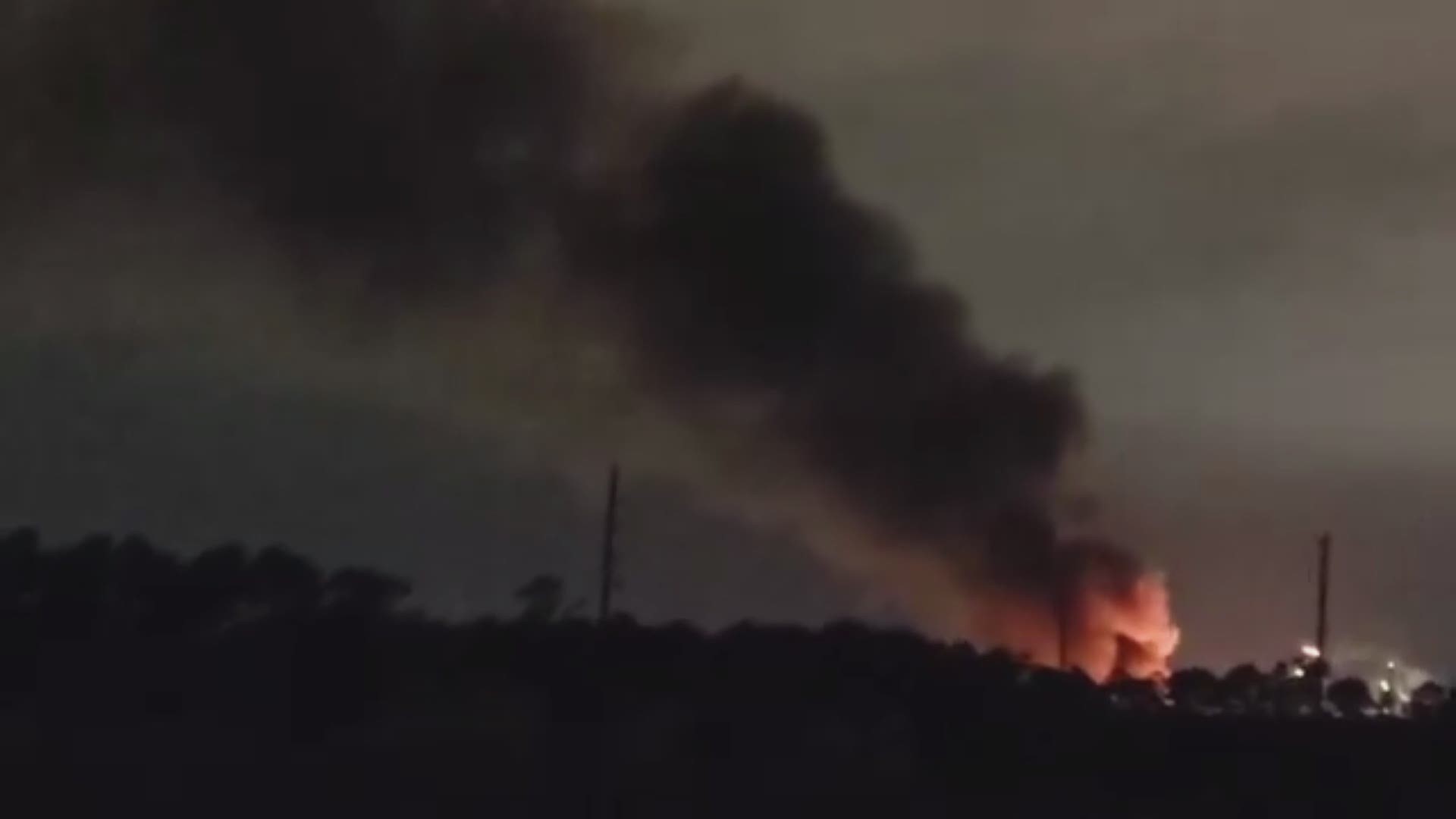 Several Baytown residents sent in video of a fire at a nearby plant. Neighbors reported feeling an explosion.