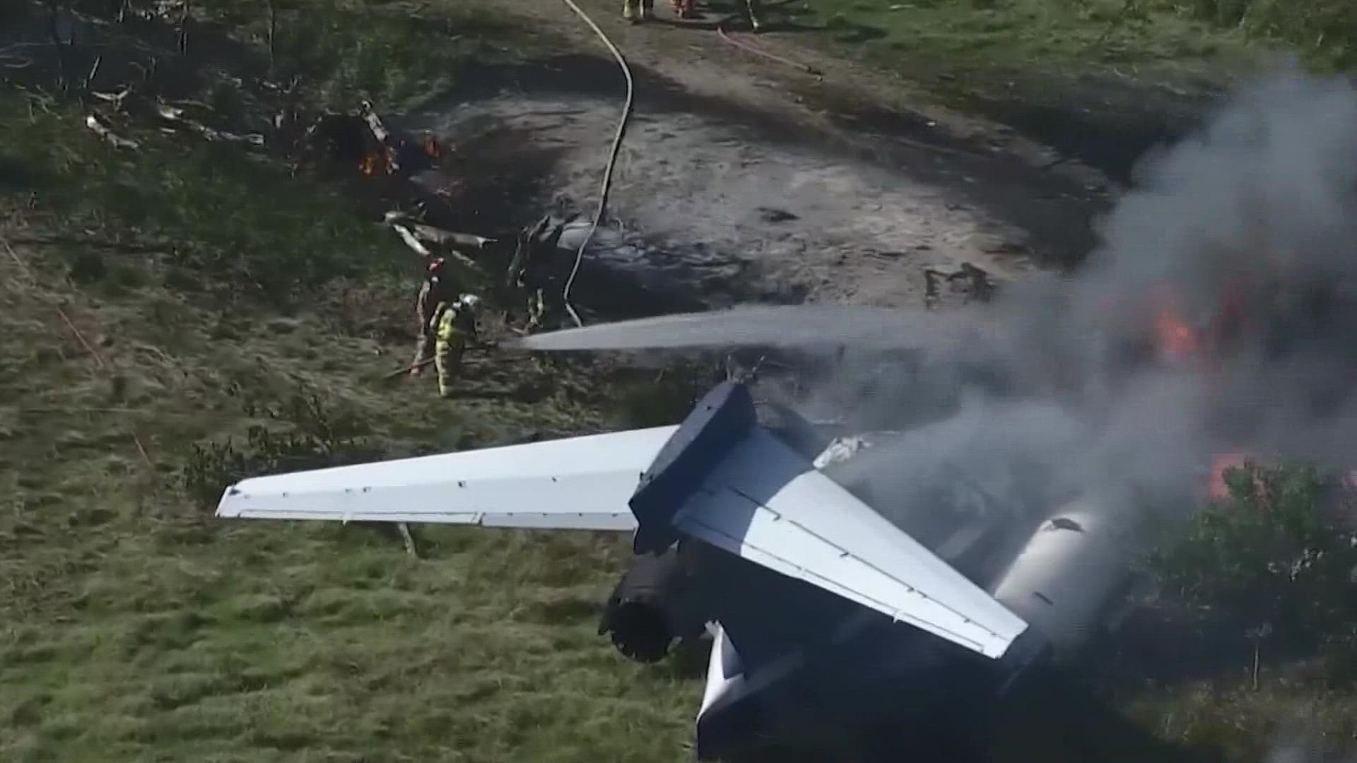 The NTSB will begin their investigation into the fiery plane crash that happened near Houston Tuesday. All 21 people on board survived the crash.