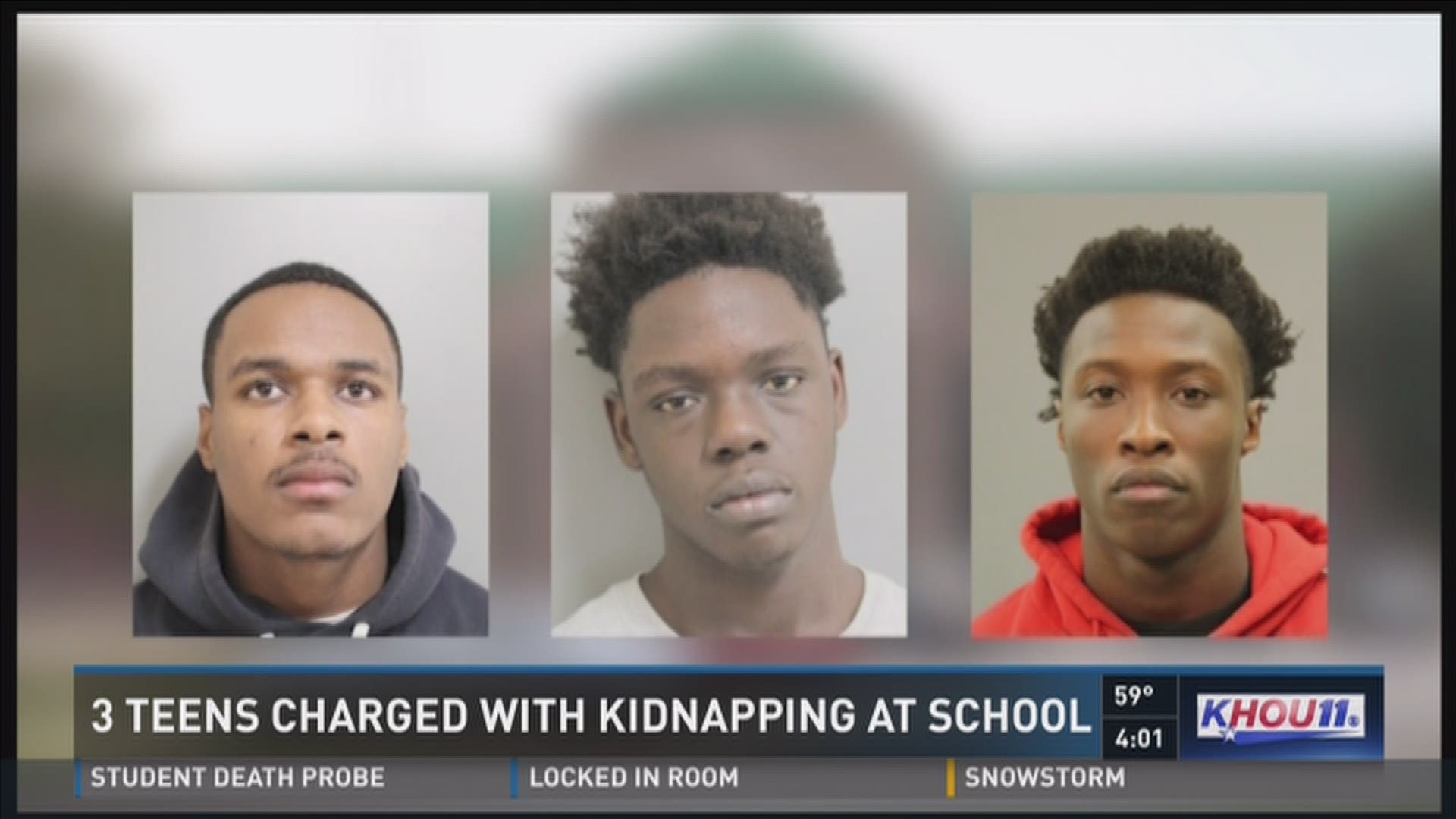 The three teens involved have been arrested and charged with aggravated kidnapping.