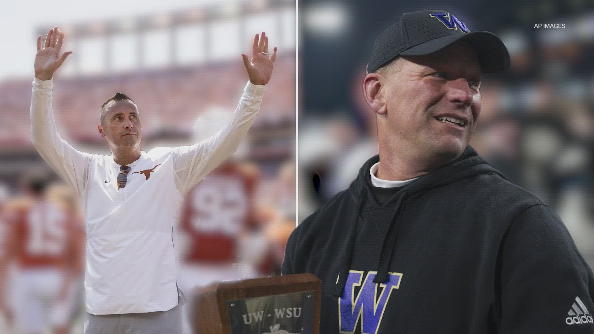 The Longhorns and Huskies meet Monday night for a spot in the College Football Playoff national championship game.