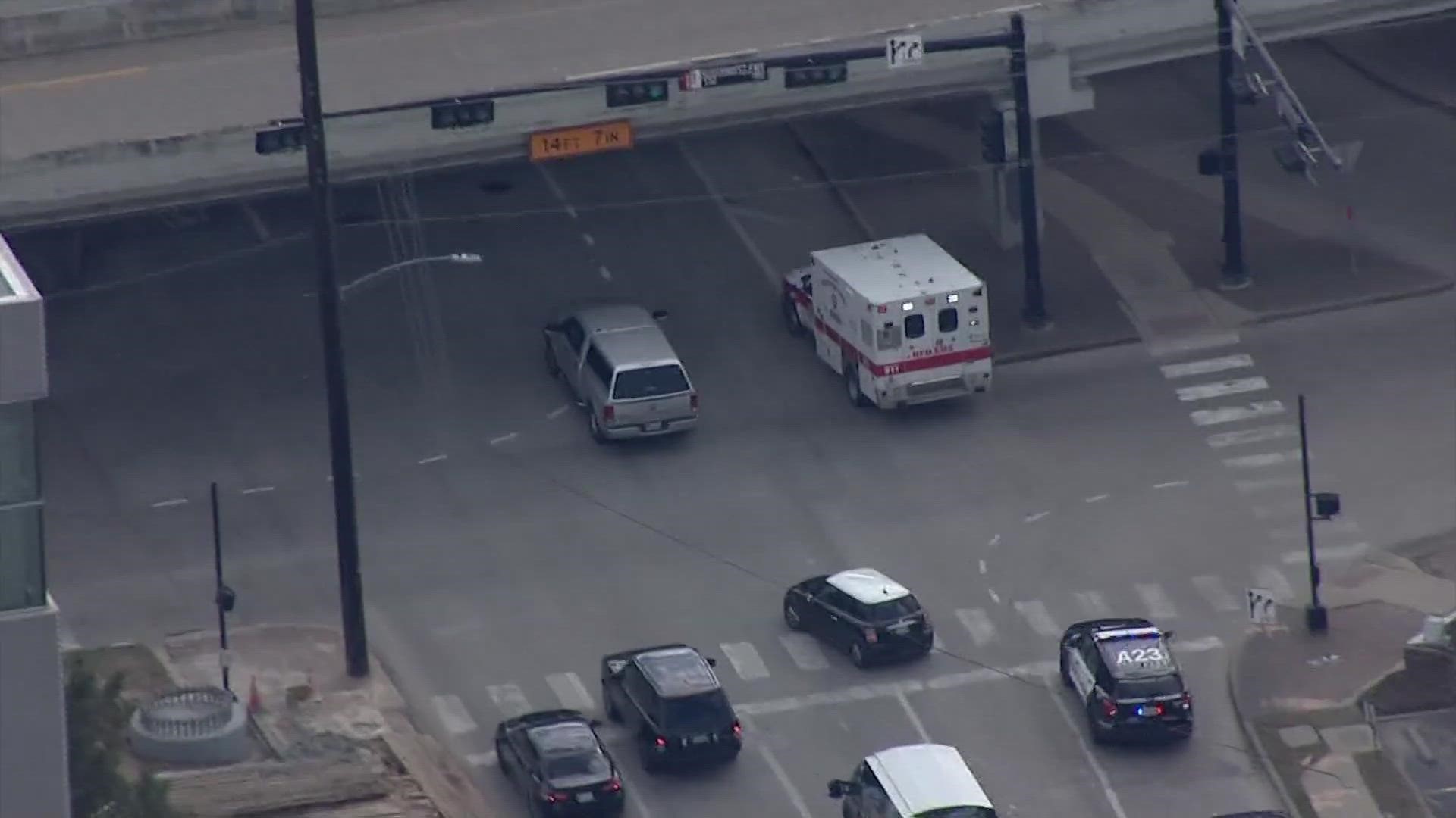 The man walked inside Fire Station #17, which is east of downtown, and stole the ambulance, police said.