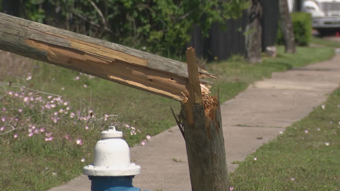 Broken utility pole near Houston school fixed after weeks of calls from ...