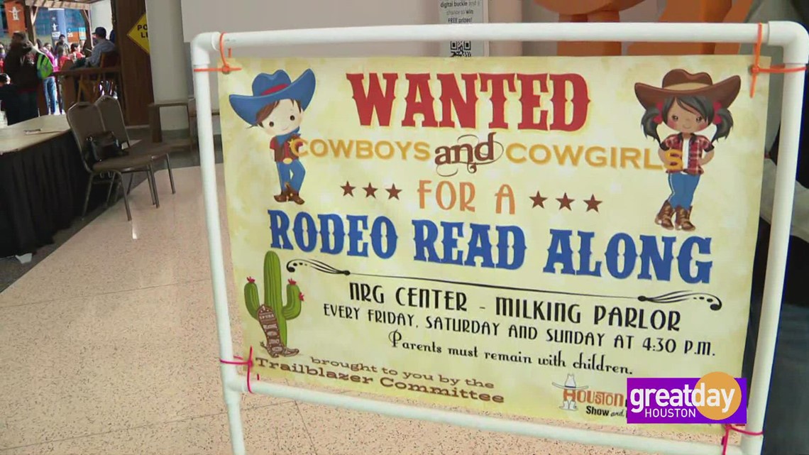Waktu cerita untuk koboi kecil atau cowgirl di Houston Livestock Show & Rodeo