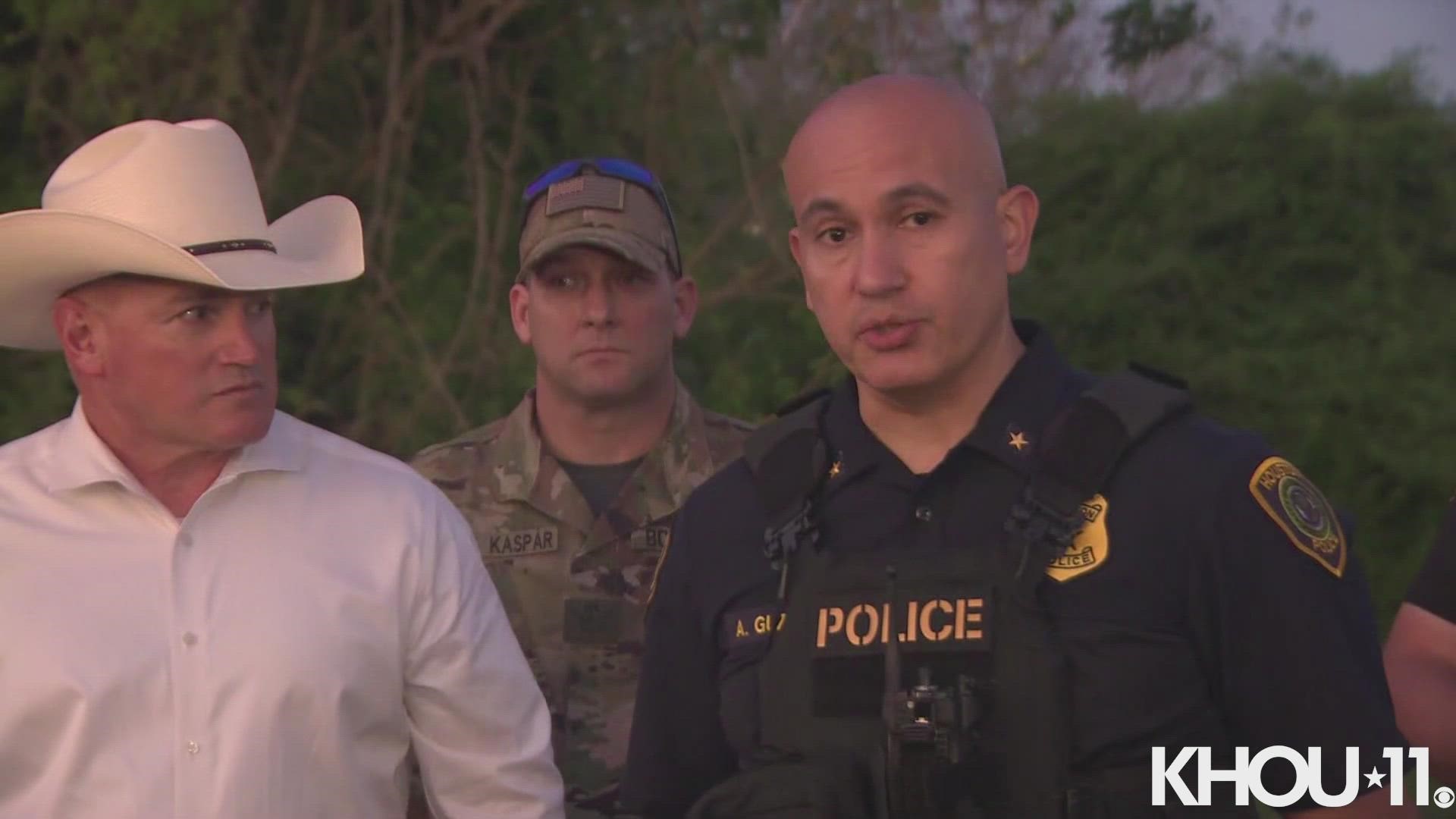 A motorcyclist led police on a chase and then barricaded himself inside a home in Brazoria County for hours.