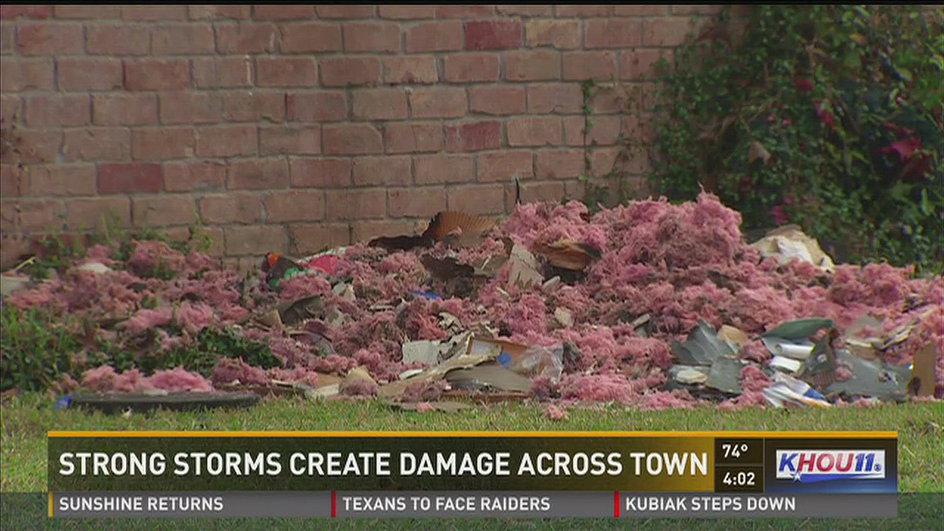 Strong storms spark house fire, drop hail across Houston area | khou.com