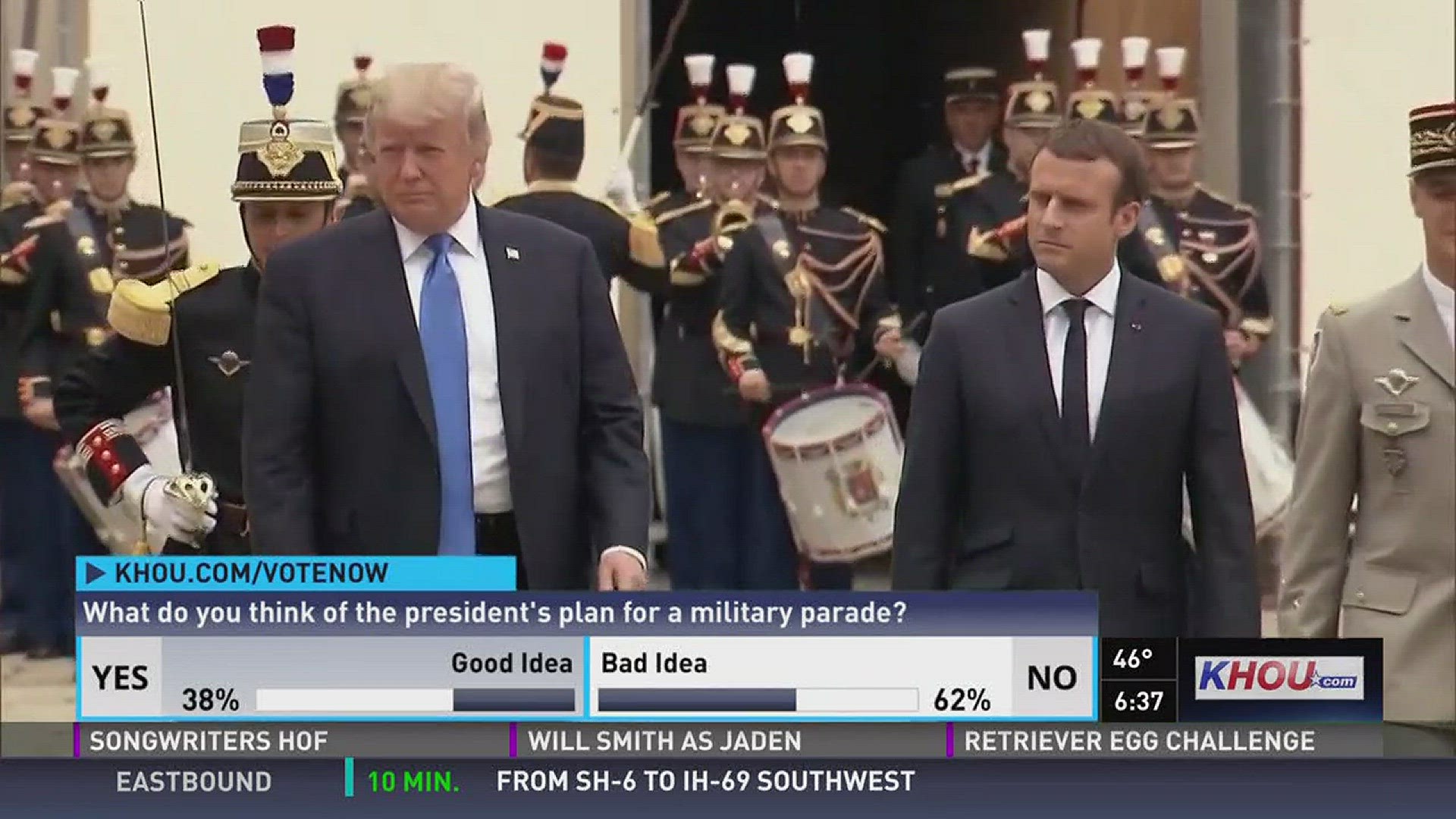 The president has repeatedly mused about how he would like a military parade. He was impressed by a French military parade in Paris on Bastille Day last year.
