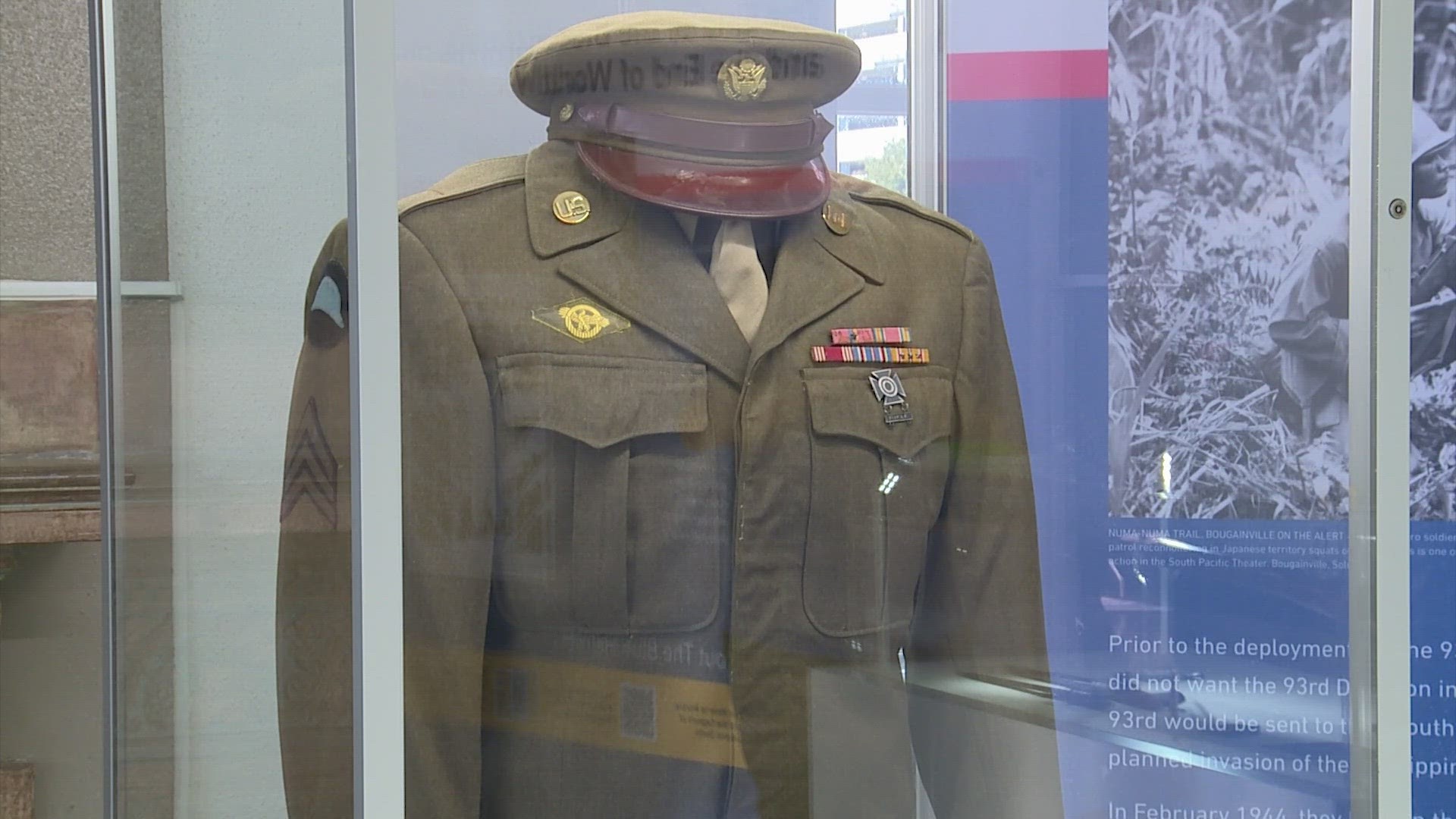 The new exhibit highlights the roles of African-American military personnel and peace-keeping missions.