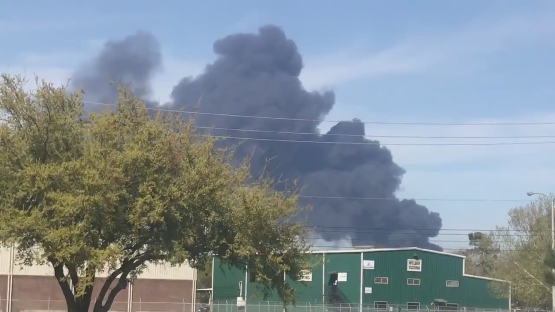 Smoke erupted from the ITC facility again Friday.