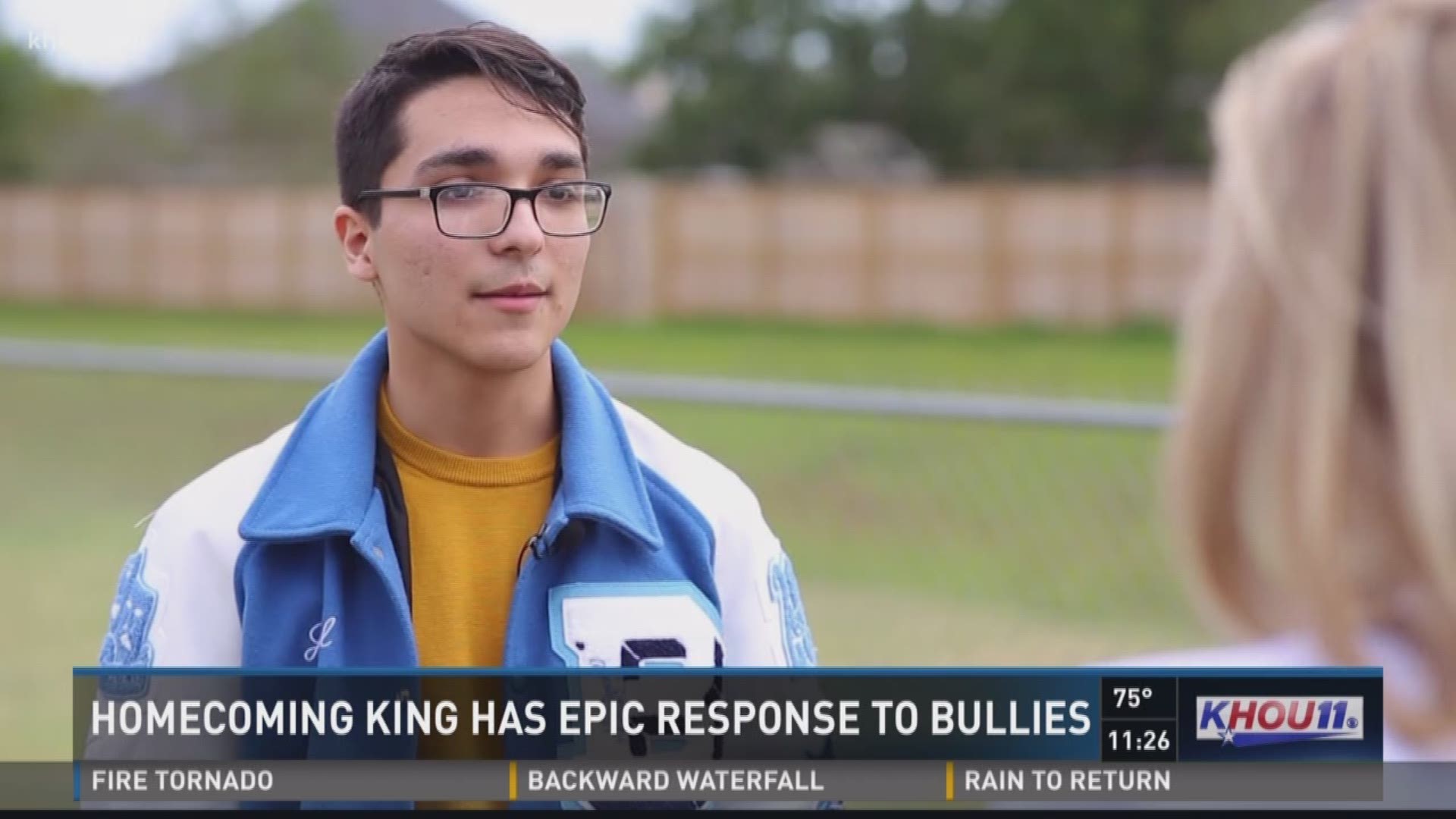 When bullies targeted a newly crowned homecoming king at a local high school, the senior took a stand against them. 