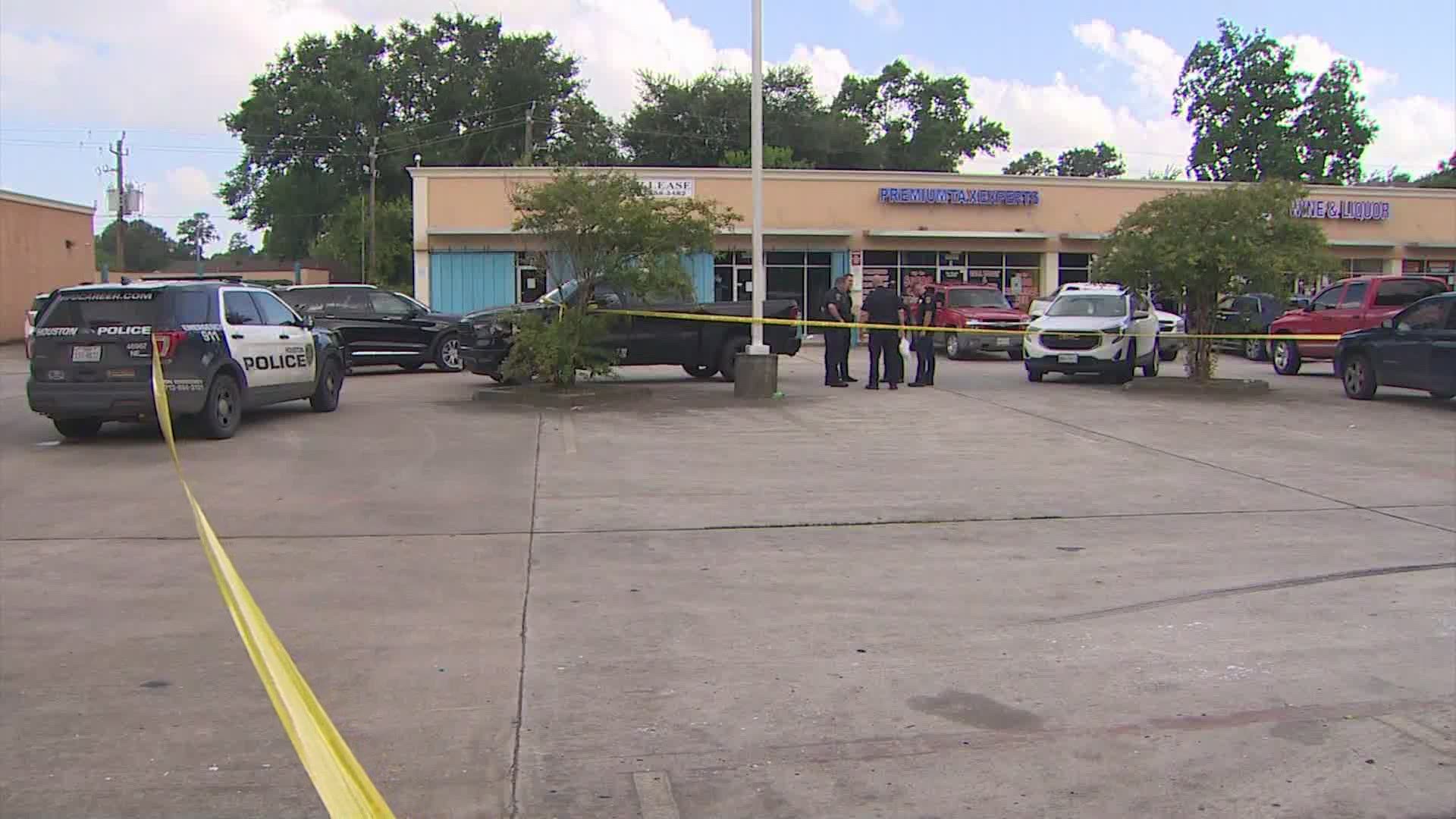 Houston police are investigating a shooting that reportedly stemmed from a foot race and left three people injured Saturday afternoon on the northeast side.