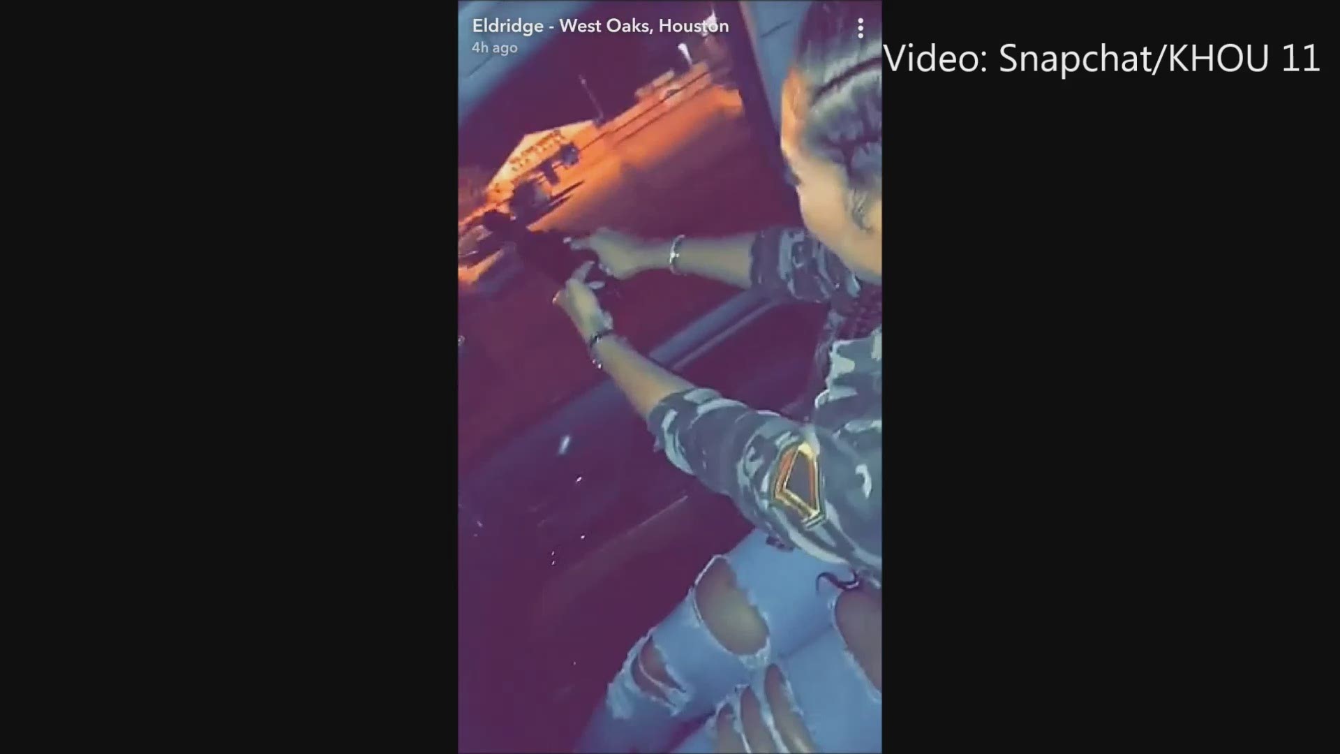 Video: Snapchat ' Call Houston Crime Stoppers at 713-222-TIPS if you have any information.