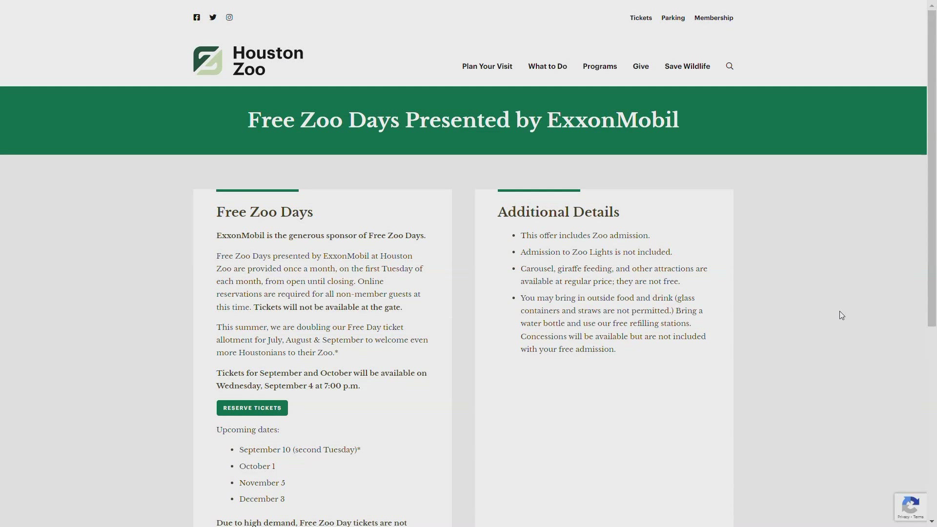 Here's how you can get free tickets to the Houston Zoo on Tuesday!