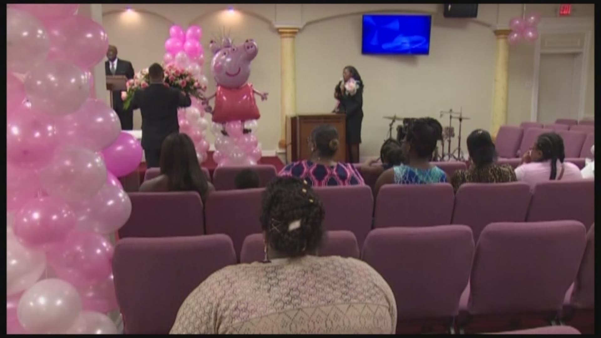 Hundreds gathered Saturday for the funeral of a 4-year-old girl whom investigators say was stabbed by her mother.