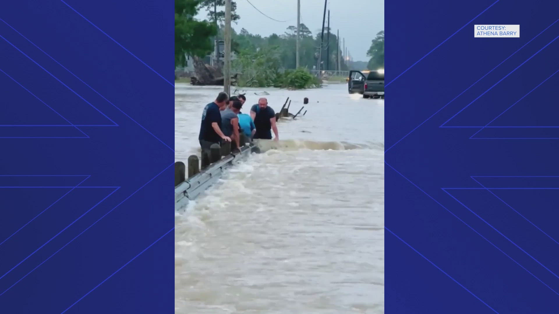 After heavy rain caused significant flooding in the area, residents in the Rio Villa area off Wallisville Road took cleanup matters into their own hands.