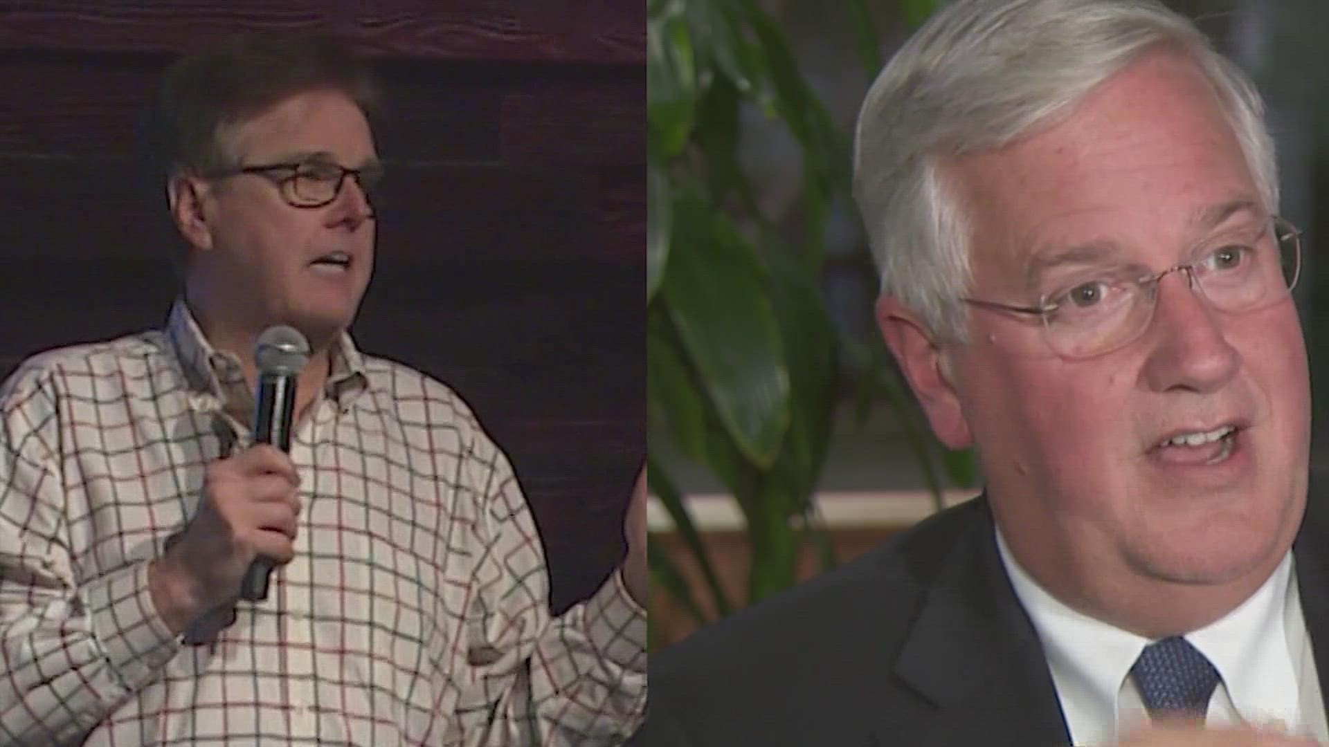 In 2018, Republican incumbent Dan Patrick defeated Democrat Mike Collier by 5 points. A new poll shows Patrick up by the same amount ahead of this year's election.
