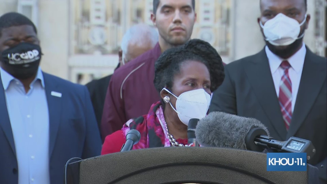 Watch: Rep. Sheila Jackson Lee, other community leaders on voting rights bill