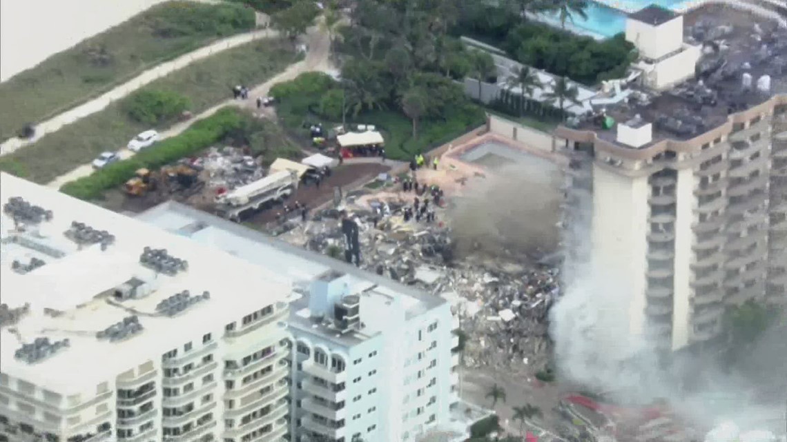 Surfside Condo Building Collapse Death Toll Rises To 4 159 Remain Missing 8108