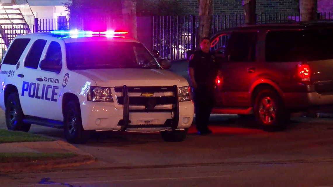Crowd gathers outside Baytown police station to protest deadly officerinvolved shooting