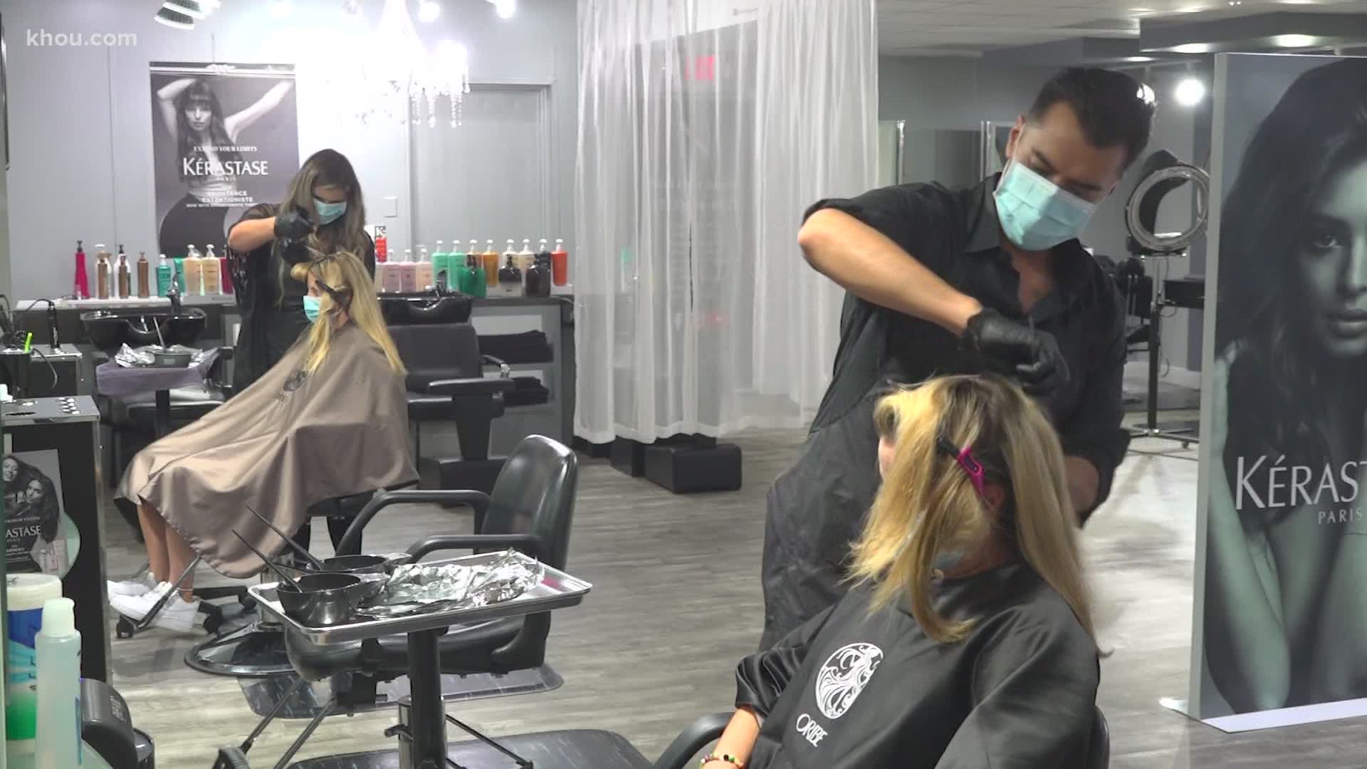 One salon that opened at the stroke of midnight was Neri Hair Studio in Pearland.