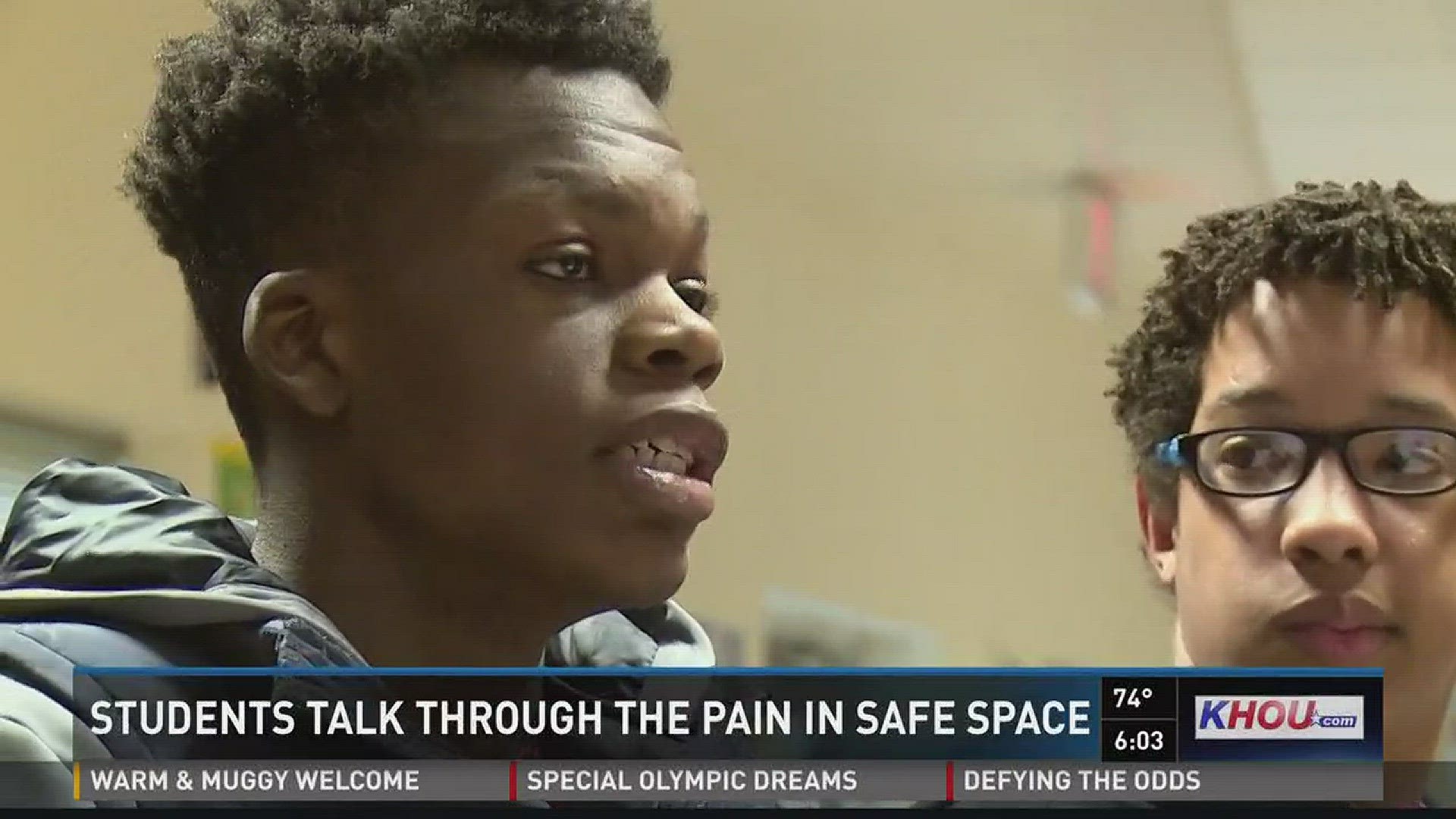 A group of 8th grade students at the Gregory-Lincoln Education Center talked about the Parkland massacre and the teen shooter who's suspected of killing 17 people. The conversation happened in a space safe during a "community circle" that happens every We