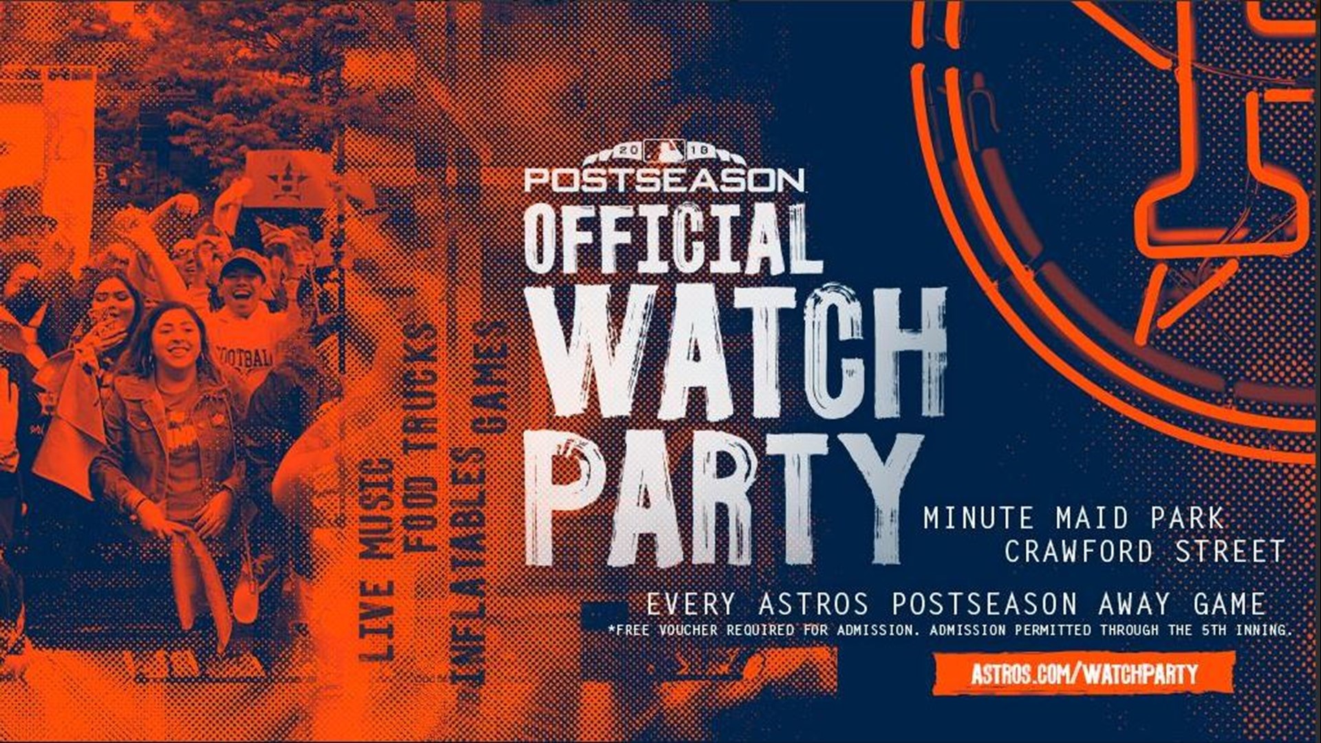 Astros' watch parties, street fest to kick off Saturday afternoon at