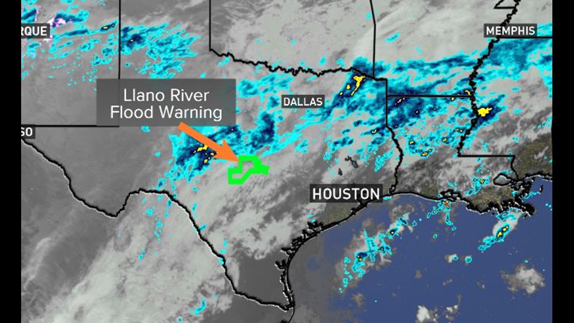 Central Texas Flooding Another Crest on the Llano River Wednesday