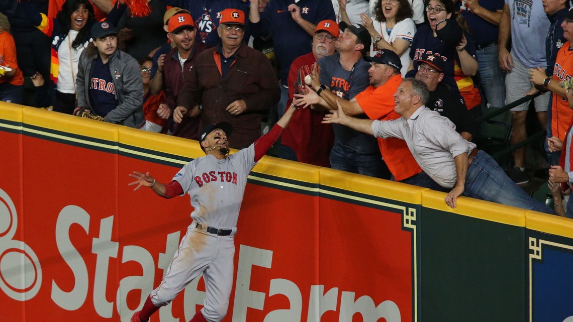 Red Sox vs. Astros ALCS Game 3: Tony Kemp makes leaping catch at left-field  wall, leaves Mookie Betts and Co. stunned 