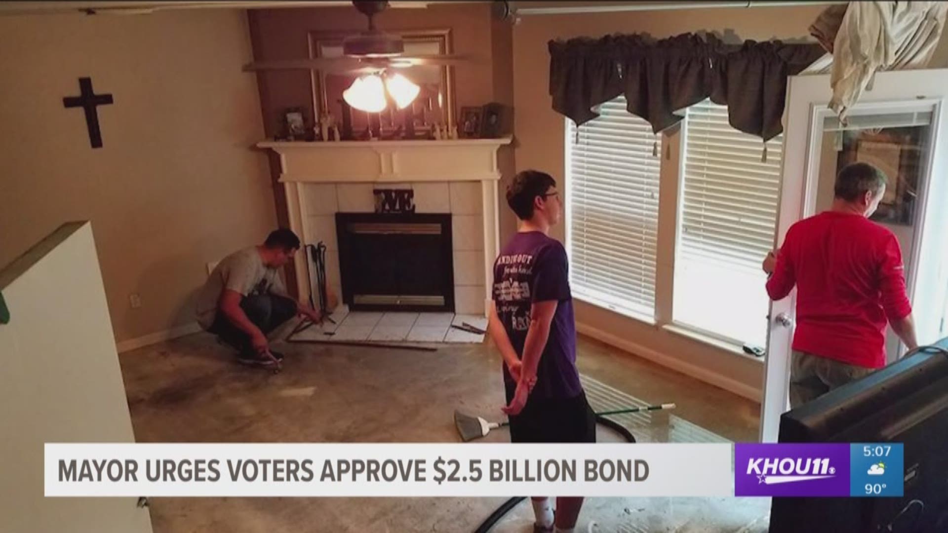 Early voting is underway and Houston area officials are keeping their fingers crossed when it comes to a flood-control bond. The mayor and Harris County judge are hoping residents approve a $2.5 billion bond.