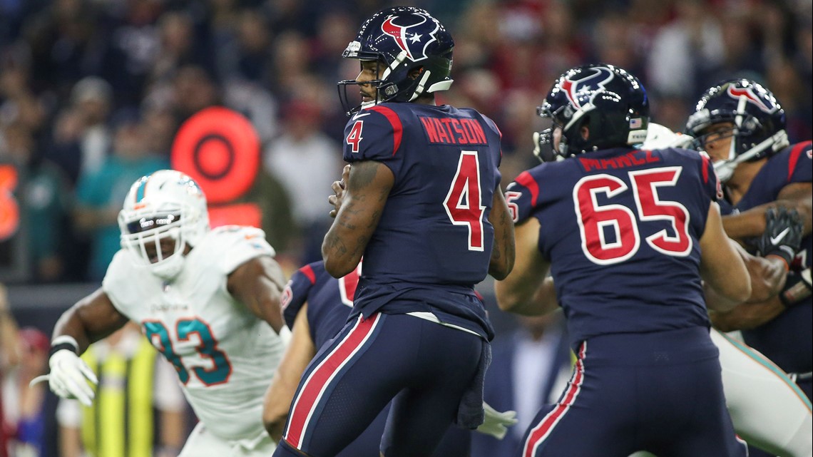 Watson throws 5 TDs as Texans beat Dolphins 42-23