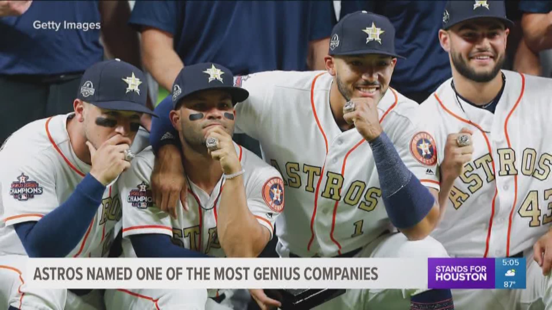 Astros named one of TIME Magazine's 50 Genius Companies in 2018 | khou.com