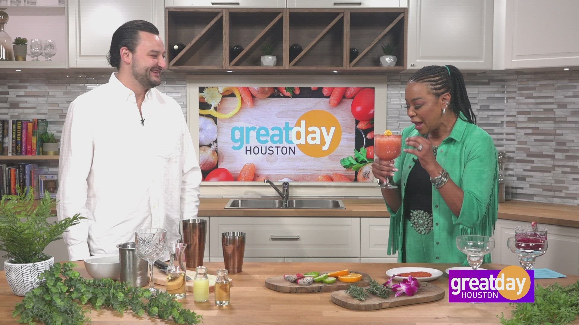 It's National Margarita Day! Santiago Quiroz with Ojo de Agua shakes things up with their signature Ojo Margarita.