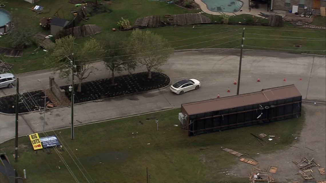 Storms leave trail of damage in Houston area; tornado hits Mont Belvieu