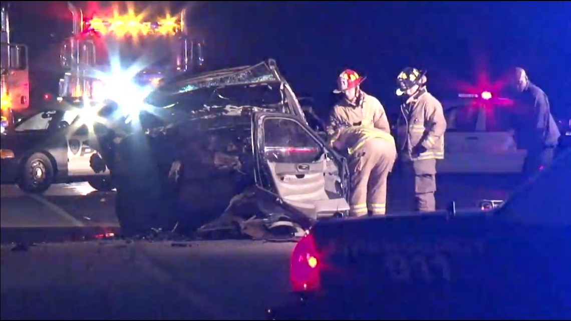 Man dies after rear-ending pickup truck stuck on the road in NE Houston ...