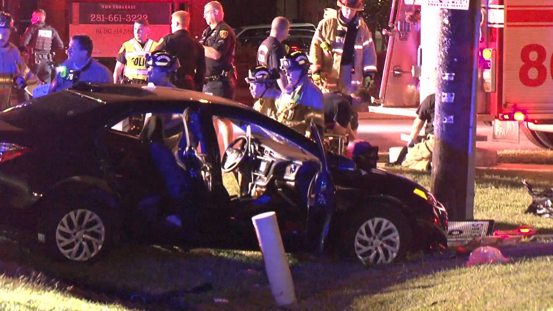 Photos: Driver dies in 2-vehicle crash on Highway 6 | khou.com