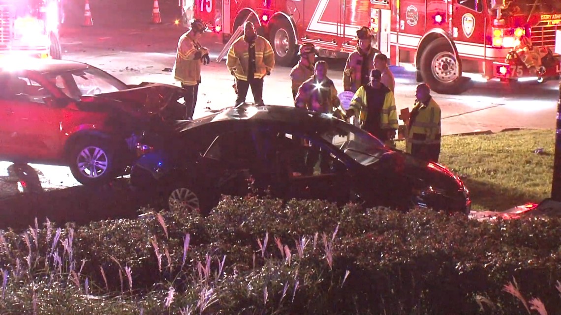 Photos: Driver dies in 2-vehicle crash on Highway 6 | khou.com