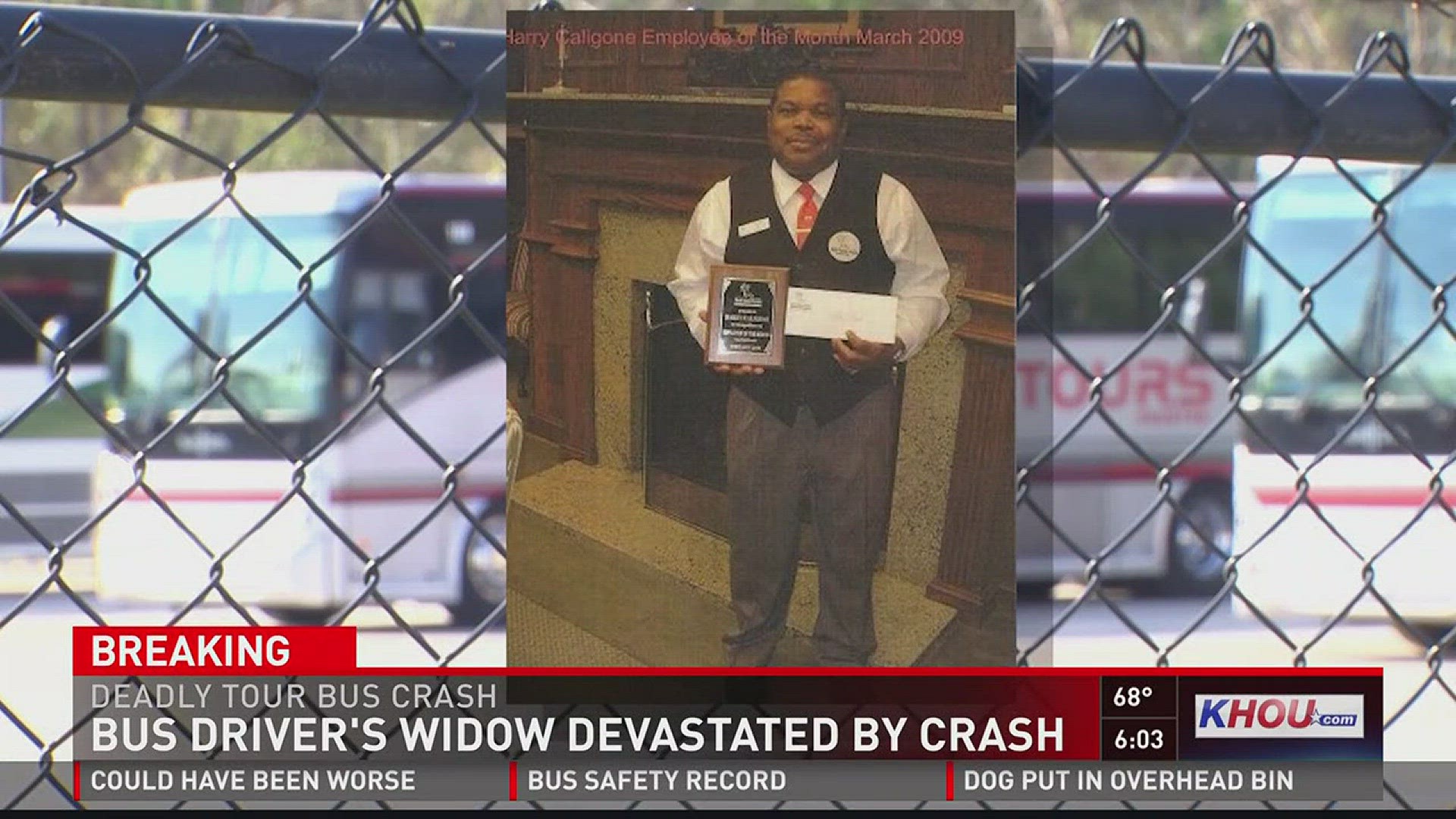 The widow of the driver killed in a bus crash in Alabama talked with KHOU 11 News.