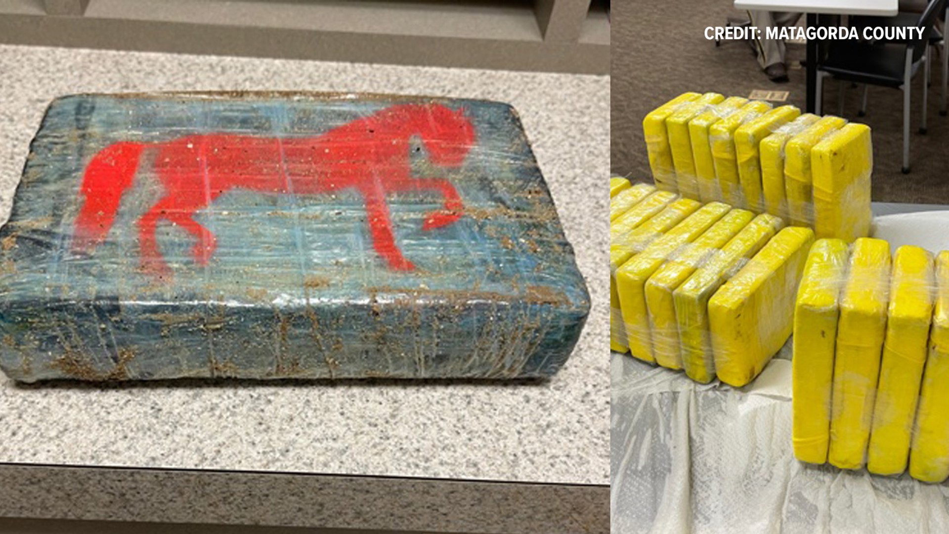 These packages were found in Matagorda County