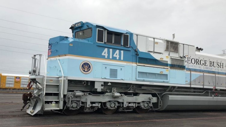 Engine 4141, train honoring George H.W. Bush, to have permanent home in College Station